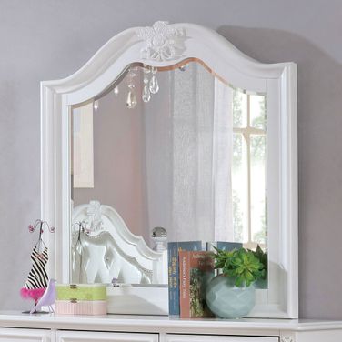 Belva Mirror In White