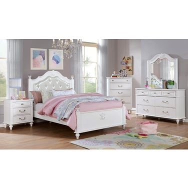 Belva Twin Bed In White