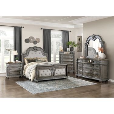 Bennington Panel Bedroom Set In Gray