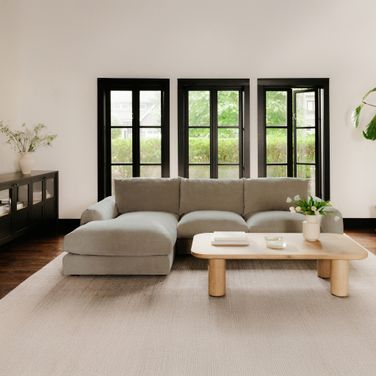 Berga LAF Sectional In Pebble