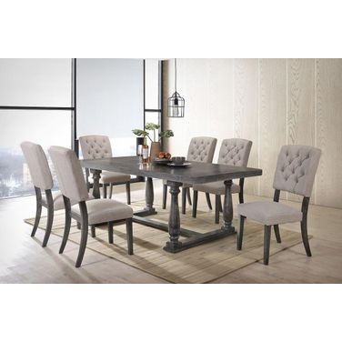 Bernard Dining Room Set (Weathered Gray Oak)