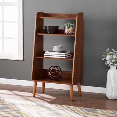 Berritza Midcentury Modern Bookshelf In Walnut