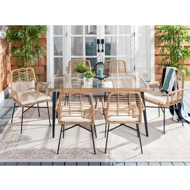 Beson 7 Piece Dining Set In White