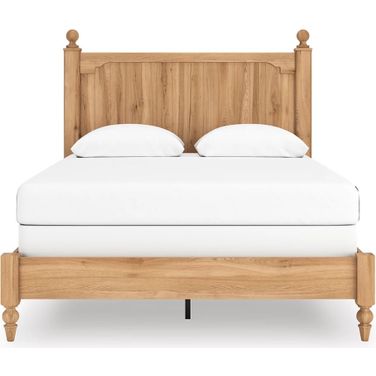 Bestmere Queen Panel Bed In Warm Brown