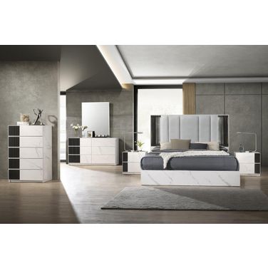 Bianca Bedroom Set In White and Grey