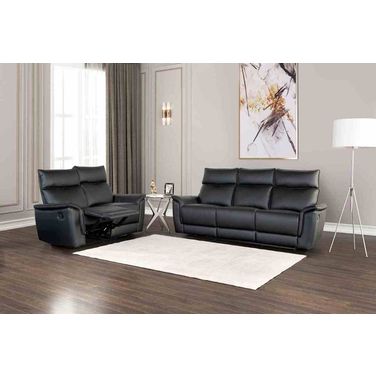 Bienne Living Room Set In Black