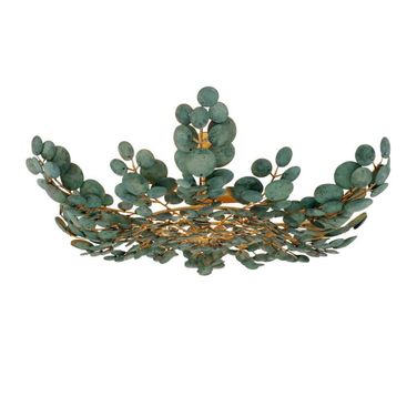 Bilal Flush Mount In Eucalyptus Stain