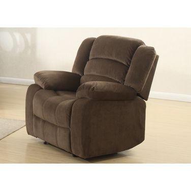 Bill Contemporary Reclining Chair In Brown