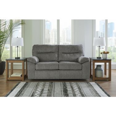 Bindura Glider Loveseat In Mineral
