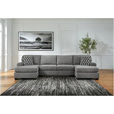 Birkdale Court 3-Piece Sectional In Gray