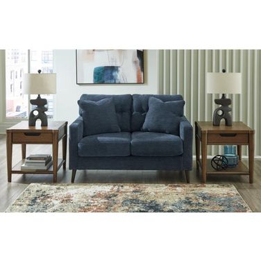 Bixler Loveseat In Navy