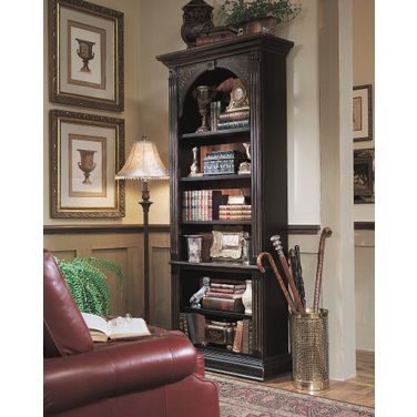 Melange Black 5 Shelf Bookcase