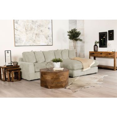 Blaine Upholstered Reversible Sectional Sofa Sand