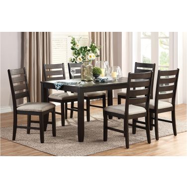Blair Farm 7-Piece Pack Dinette Set In Brown and Beige