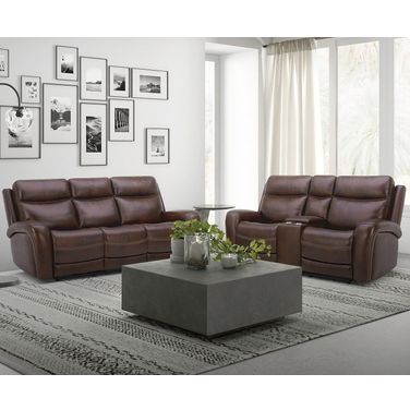 Blair Living Room Set In Cognac