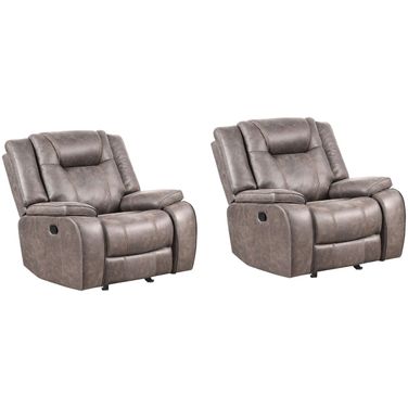 Blake Glider Recliner Set of 2 In Desert Taupe