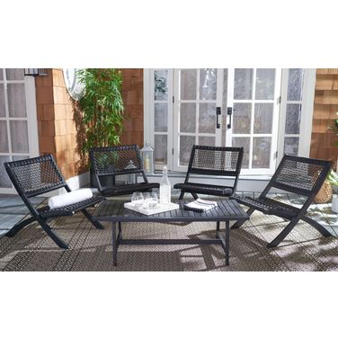 Blaze 5 Piece Coffee Set In Black