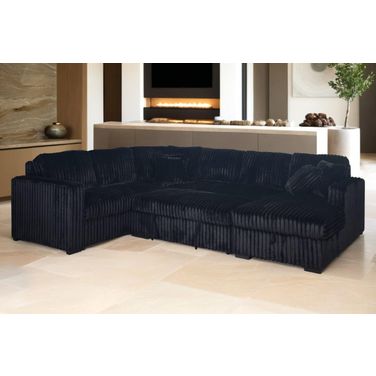 Bliss RAF Sleeper Sectional In Midnight