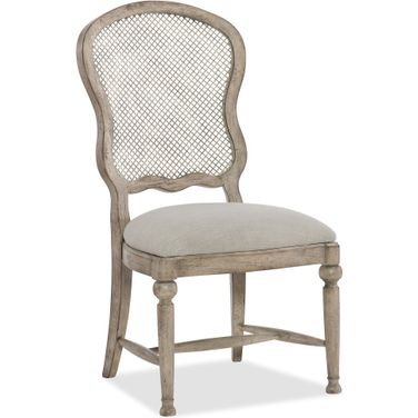 Boheme Gray Gaston Metal Back Side Chair Set of 2