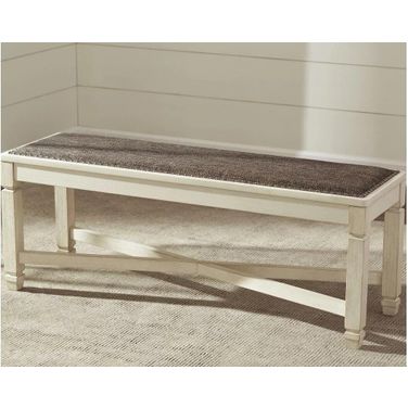 Bolanburg Two-tone Large Upholstered Dining Bench