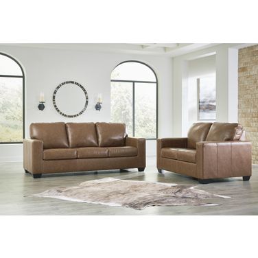Bolsena Living Room Set In Caramel