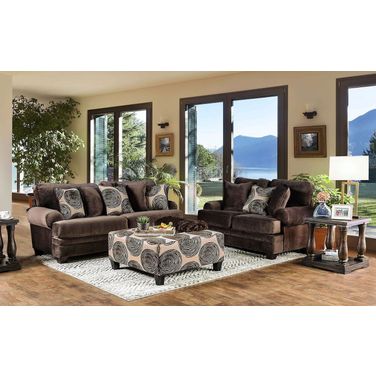Bonaventura Living Room Set (Brown)