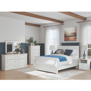 Bostwick Shoals Panel Bedroom Set In White