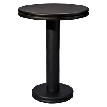 Bourbon Mango Wood Bar Table In Black