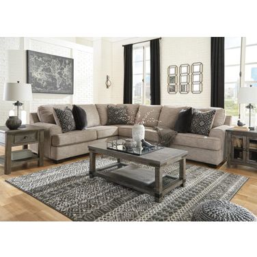 Bovarian 3-Piece LAF Sectional In Stone