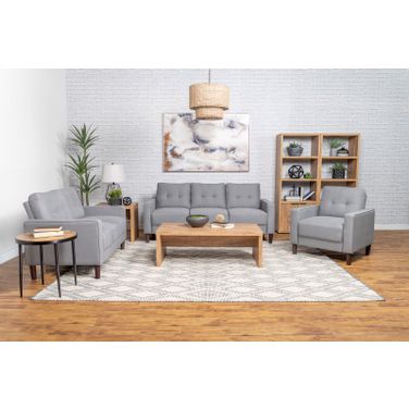 Bowen Living Room Set In Grey