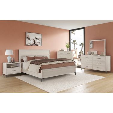 Bradley Platform Bedroom Set In Antique White