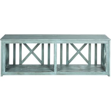 Branco Beach House Blue Bench