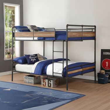 Brantley Ii Sandy Black Queen Over Queen Bunk Bed