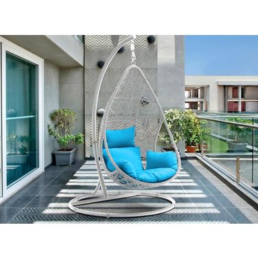 Bravo Outdoor Egg Chair In Wash White