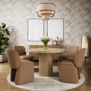 Breck Dining Room Set In Brown