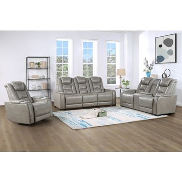 Breckenridge Power Living Room Set In Light Gray