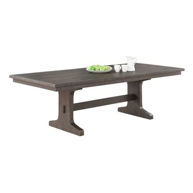 Brenda Extendable Dining Table In Rustic Brown