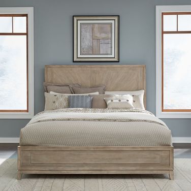 Brentwood King Panel Bed In Sandstone