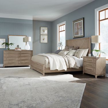 Brentwood Panel Bedroom Set In Sandstone
