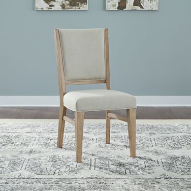 Brentwood Upholstered Side Chair Set of 2 In Sandstone
