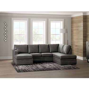 Brickett 2-Piece Sectional with RAF Chaise In Shadow