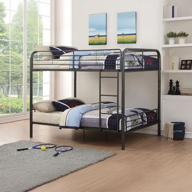 Bristol Gunmetal Full Over Full Bunk Bed