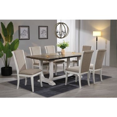 Briton Lake Side Chair Set of 2 In White Wash