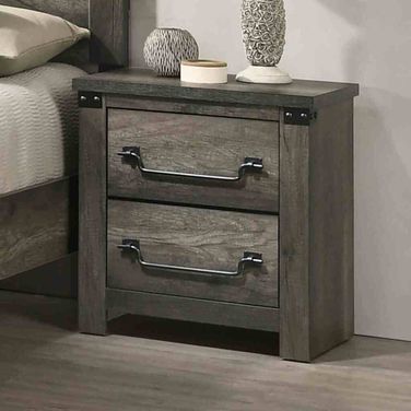 Britonale Nightstand In Rustic Gray