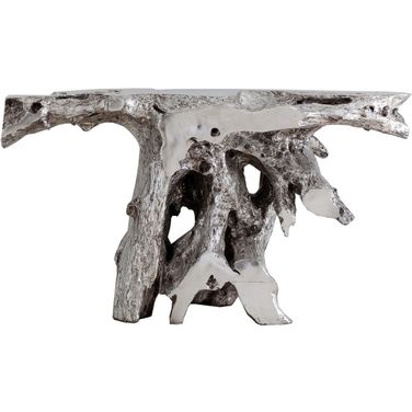 Brivo Freeform Console Table In Silver