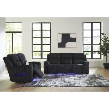 Broad Cove Power Reclining Living Room Set In Black