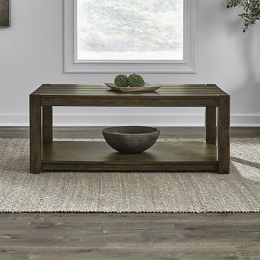 Broadmore Rectangular Cocktail Table In Brown