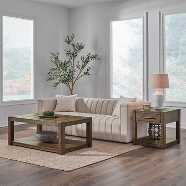 Broadmore Rectangular Occasional Table Set In Brown
