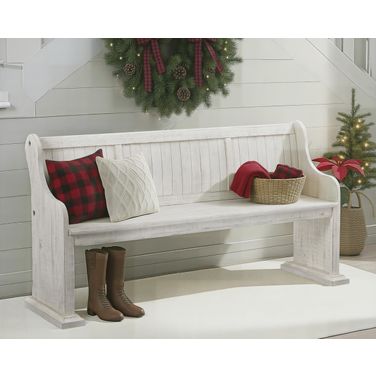 Bronwyn Chalk White Bench
