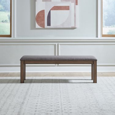 Brook Bay Upholstered Dining Bench In Sandstone